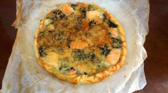 Quiche aux orties et au saumon 