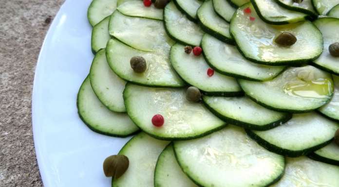 Carpaccio de courgettes à l'italienne 0