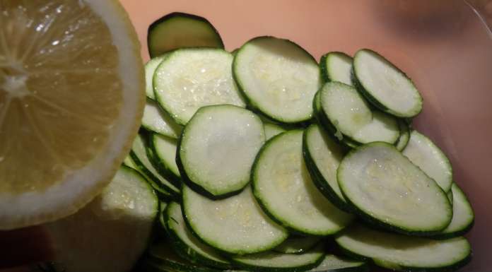 Carpaccio de courgettes à l'italienne 2