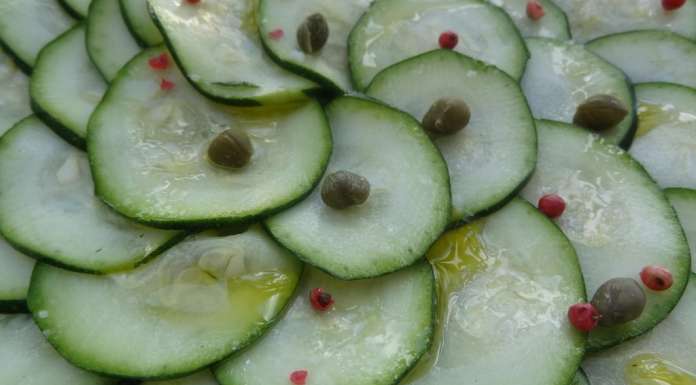 Carpaccio de courgettes à l'italienne 3