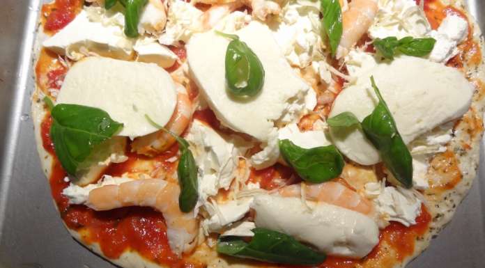 Pizza aux grosses crevettes 7