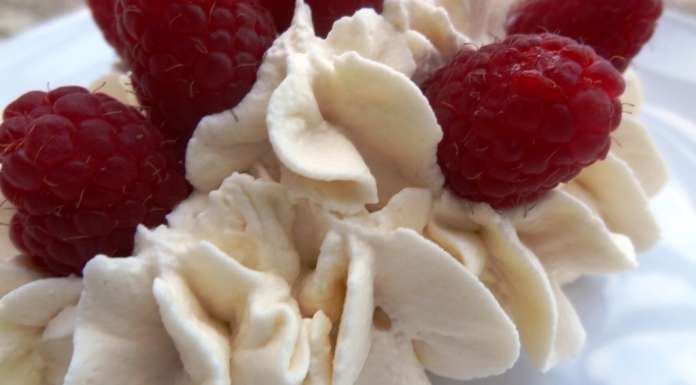 Meringues aux amandes chantilly framboises 14