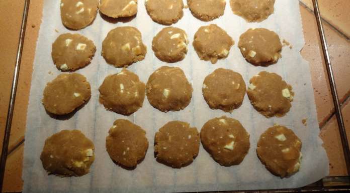 Biscuits beurre de cacahètes et chocolat blanc 4