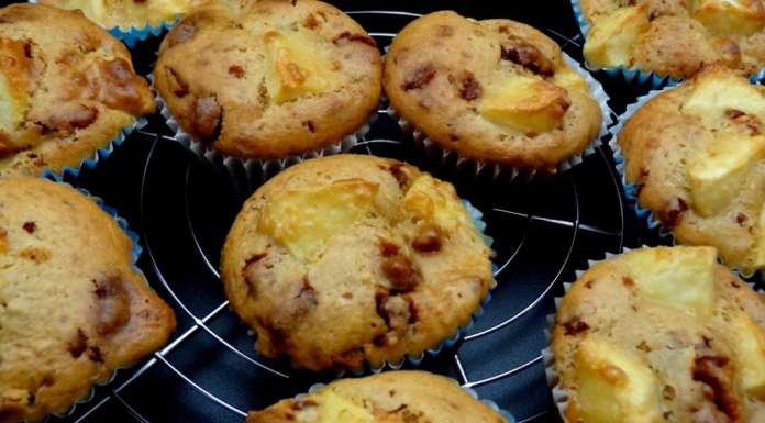 Muffins aux pommes et pépites croustillantes au caramel 0