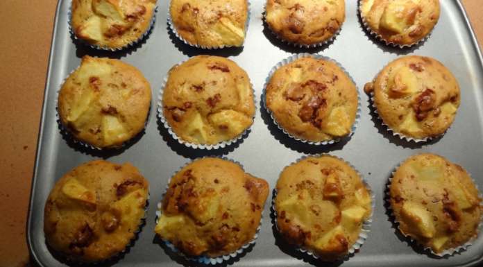 Muffins aux pommes et pépites croustillantes au caramel 5