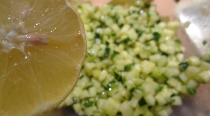 Tartare de courgette à la pomme 4