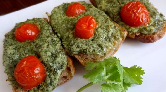 Tartines chaudes de mozzarela aux herbes 0