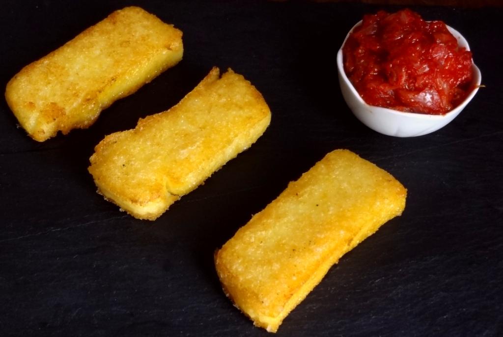 polenta rissolée sauce tomate au miel