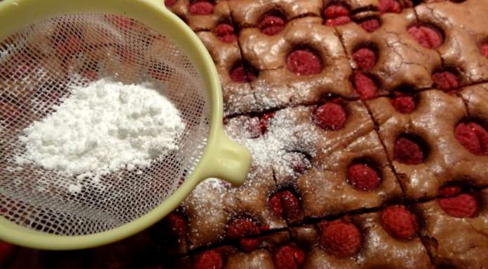 Brownies chocolat et framboises 8