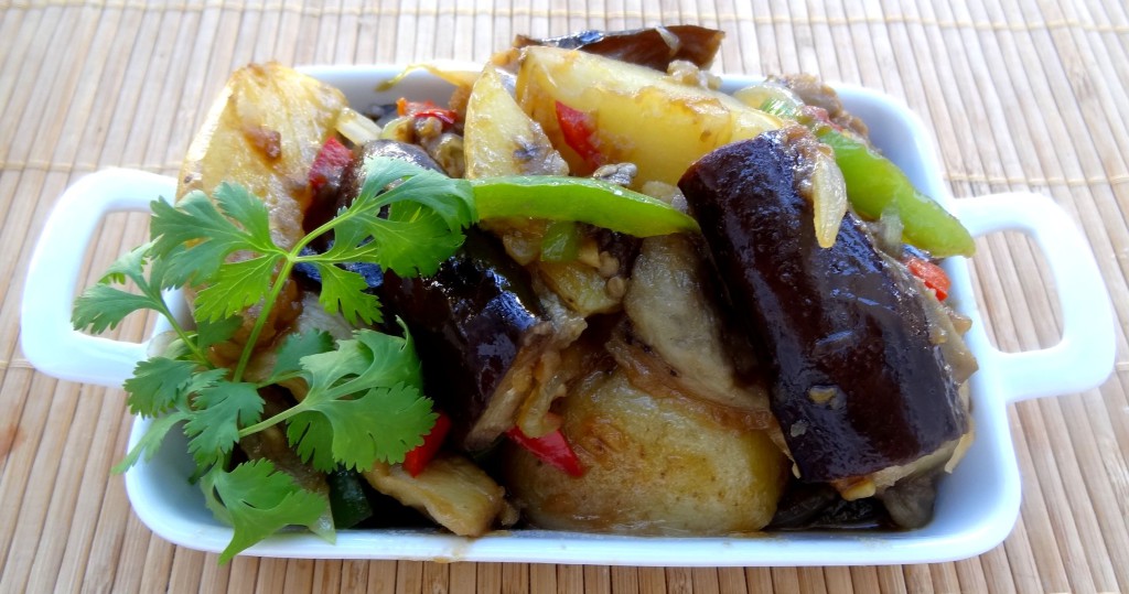 Recettes taiwanaises Aubergines et pommes de terre sauce douce