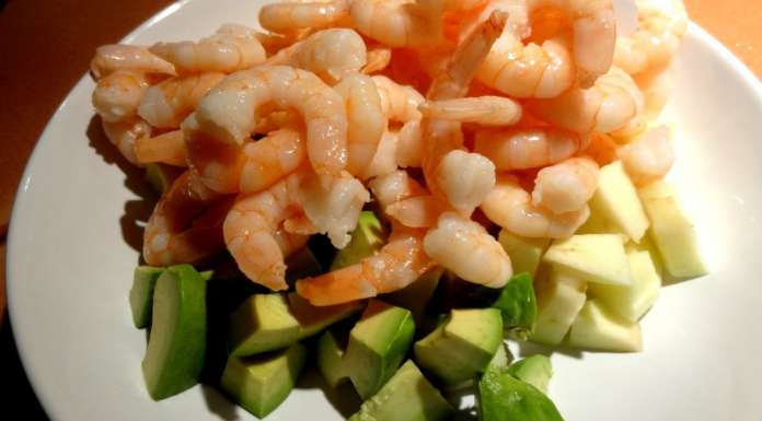 Cocktail crevettes, pomme, avocat 5