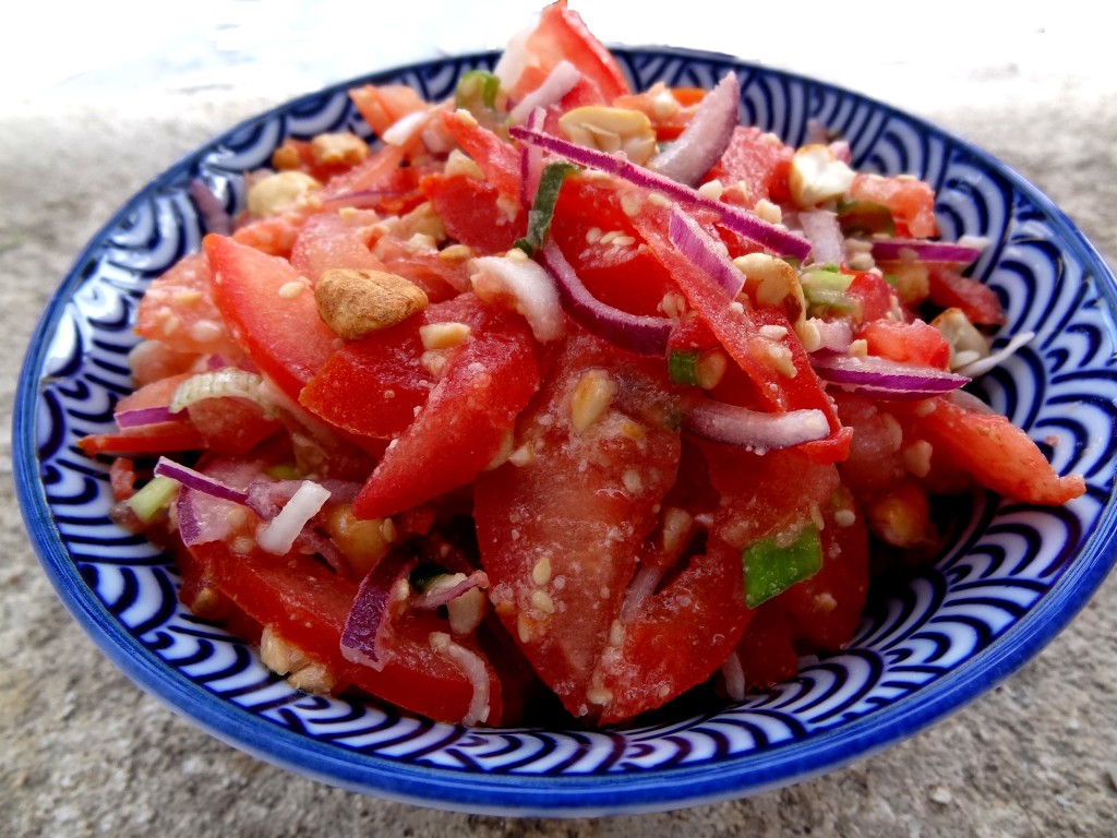 recettes birmanes salade de tomates aux graines