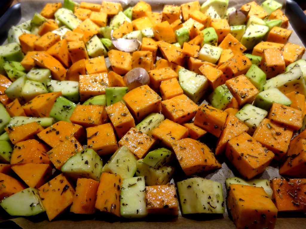 Salade De Patate Douce Et Courgettes