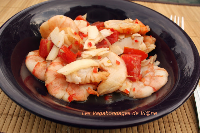 Crevettes Kelaguen (recette de Guam)