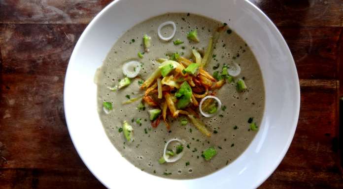 velouté froid d'avocats aux pommes de terre