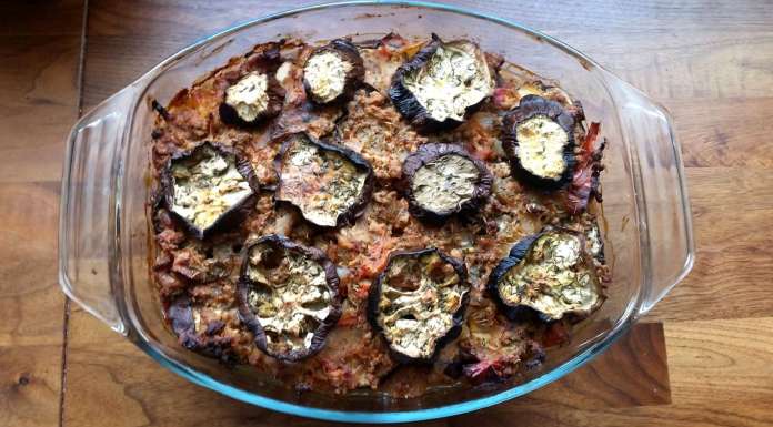 gratin d'aubergines à l'agneau