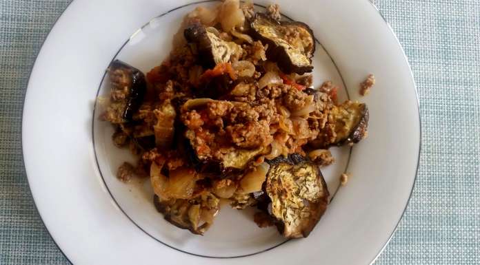 gratin d'aubergines à l'agneau