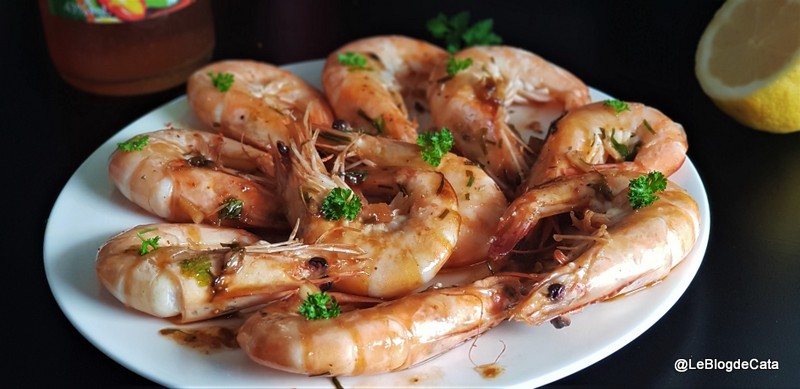 recettes malgaches gambas flambées