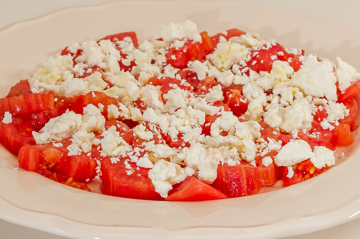 recettes macédoniennes salade tomate feta