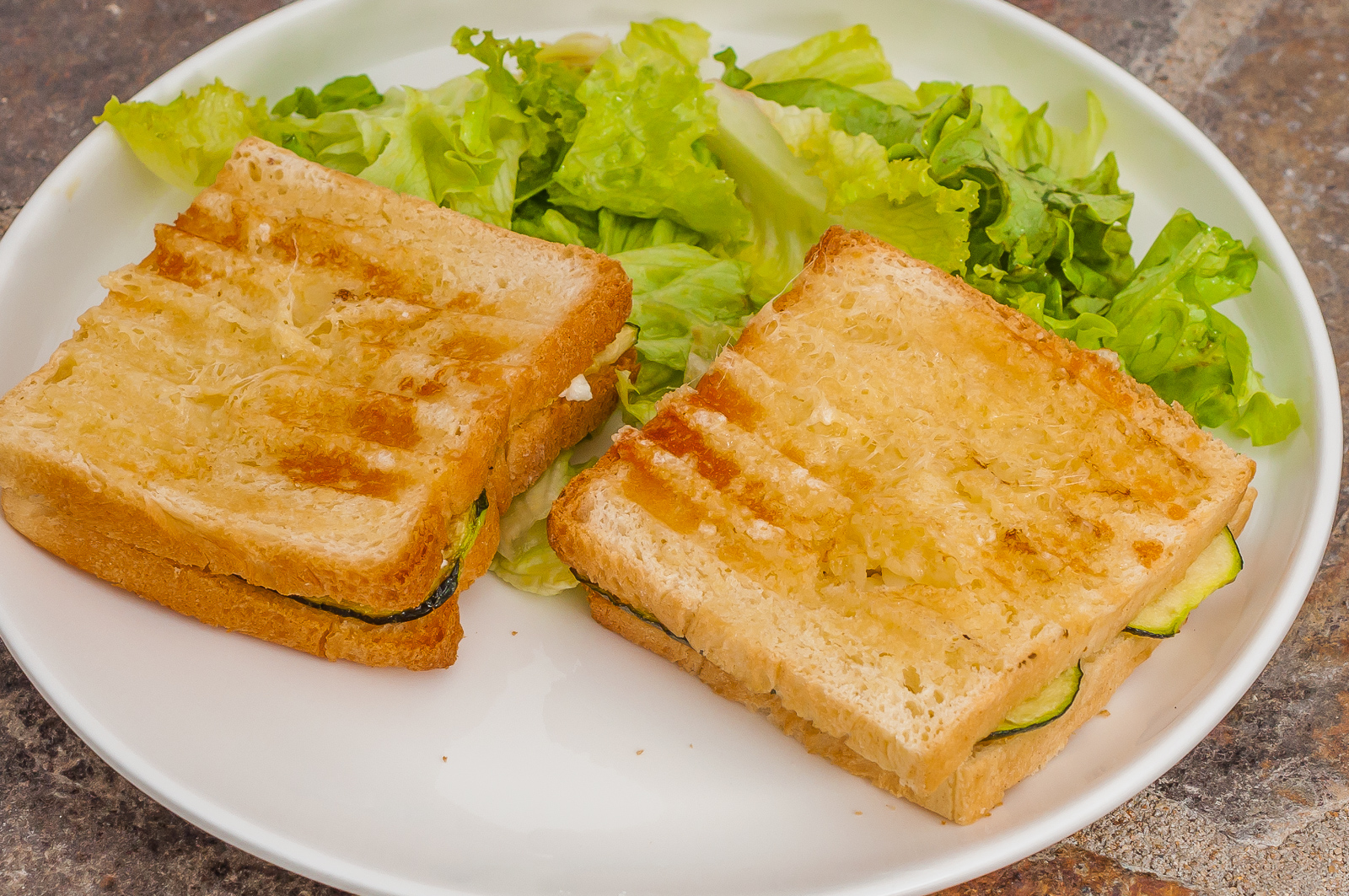 recettes andorranes croque monsieur aux courgettes et fromage