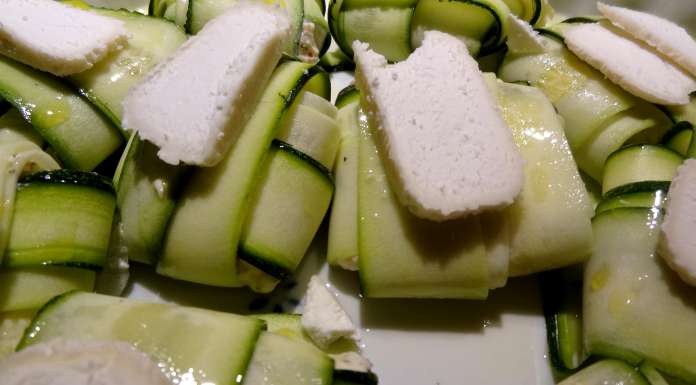 raviolis de courgettes à la ricotta avant d'entrer au four