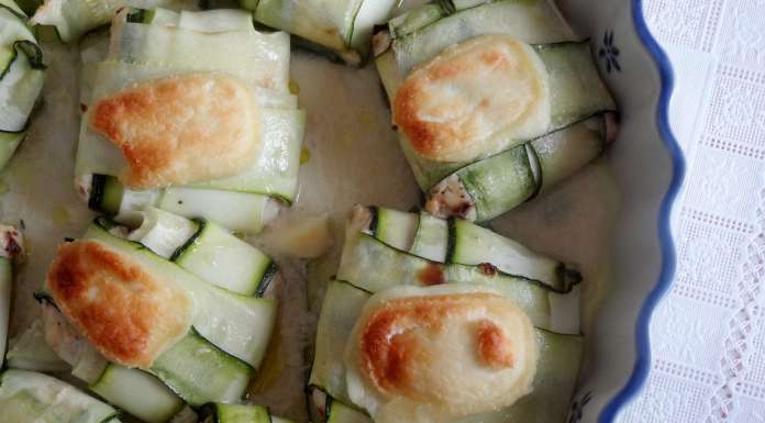 raviolis de courgettes à la ricotta de près