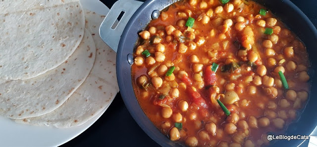 recettes marshallaises poelée de pois chiches à la tomates