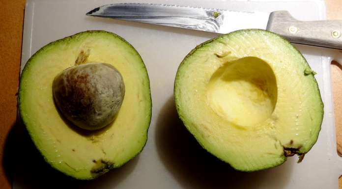 Guacamole aux myrtilles prendre un gros avocat