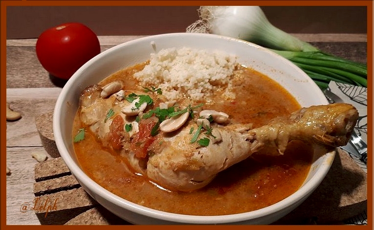 recettes bissoguinéennes sauce d'arachide au poulet