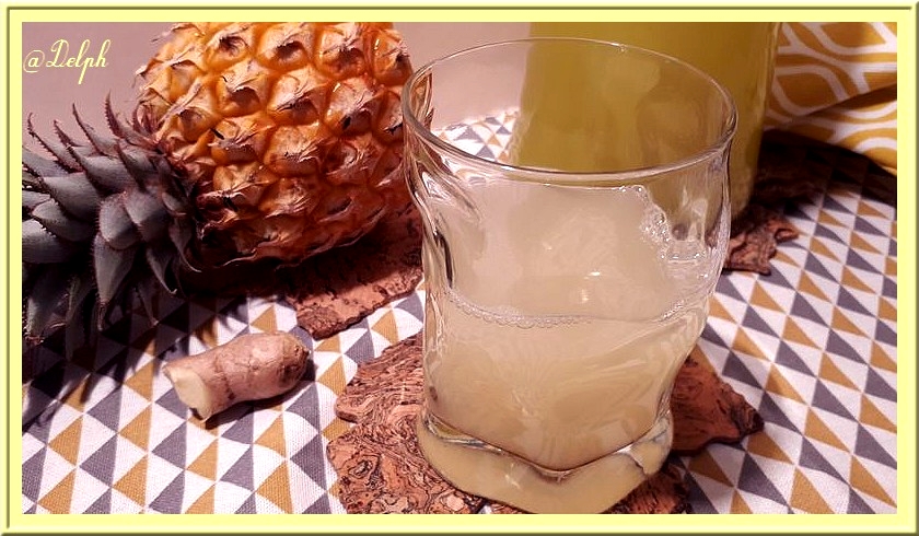 recettes guinéennes jus d'ananas et de gingembre