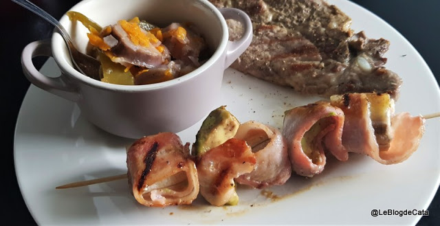 recettes antiguayennes côtes de porc grillées au bacon et bananes