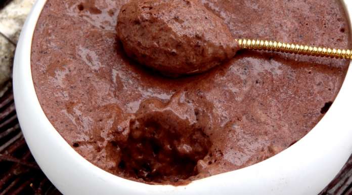 mousse au cacao keto détail