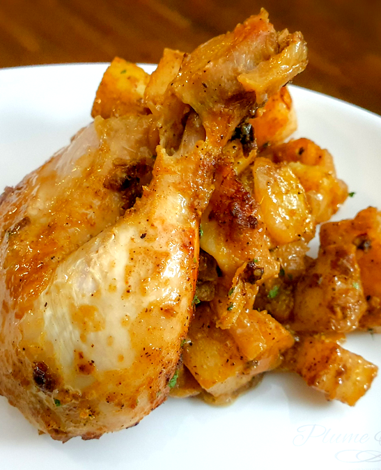 recettes gambiennes poulet aux pommes de terre