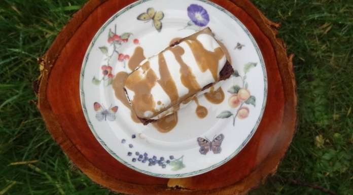 Gâteau keto individuel vue de haut