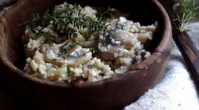 risotto keto vue de près