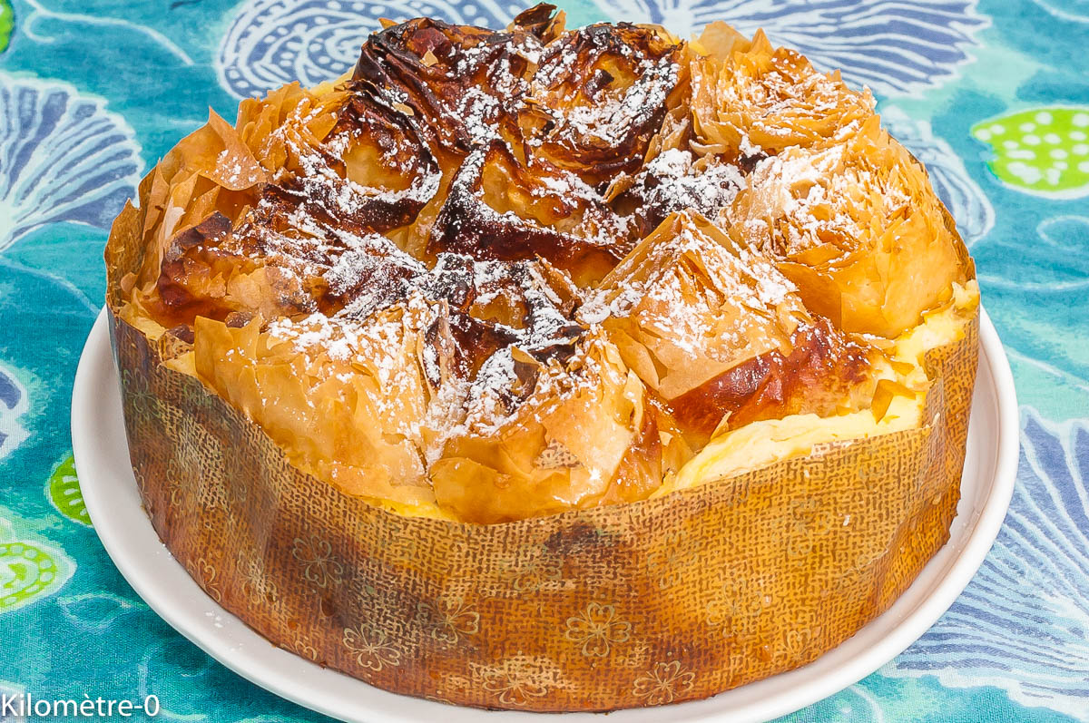 Recettes grecques Ruffled yogourt pie