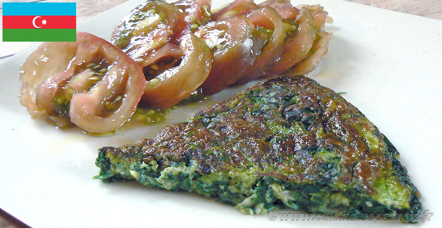 recettes azerbaidjanaises kuku ou omelette aux herbes