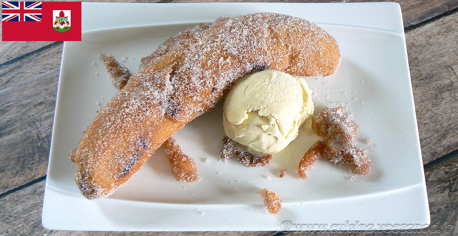 beignets de banane au sucre de cannelle Recettes bermudiennes