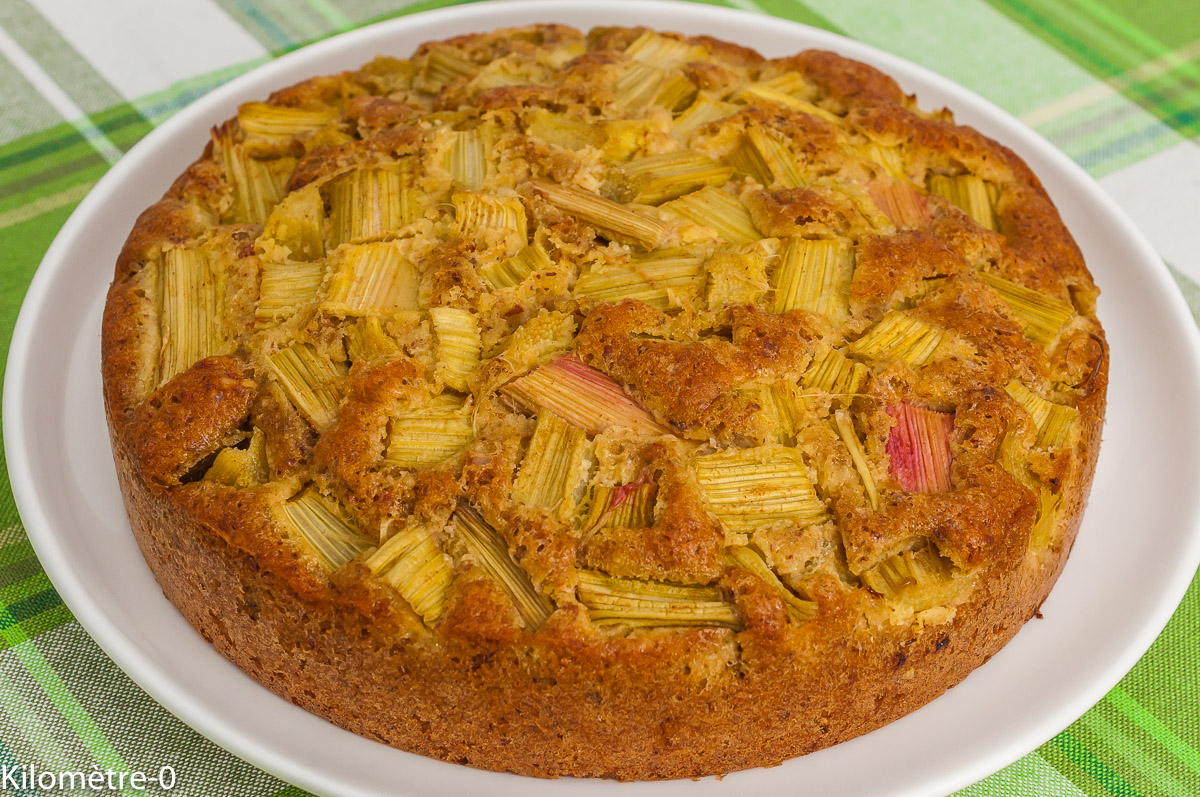 recettes danoises gâteau à la rhubarbe et à la pâte d'amande