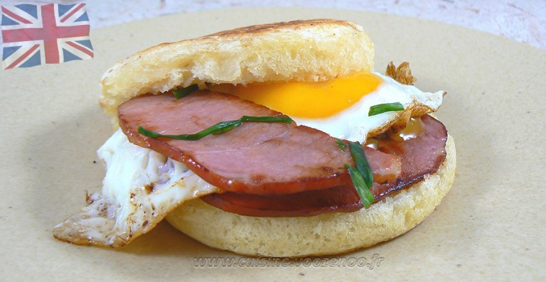 recettes brittaniques crumpets bacon et oeuf au plat