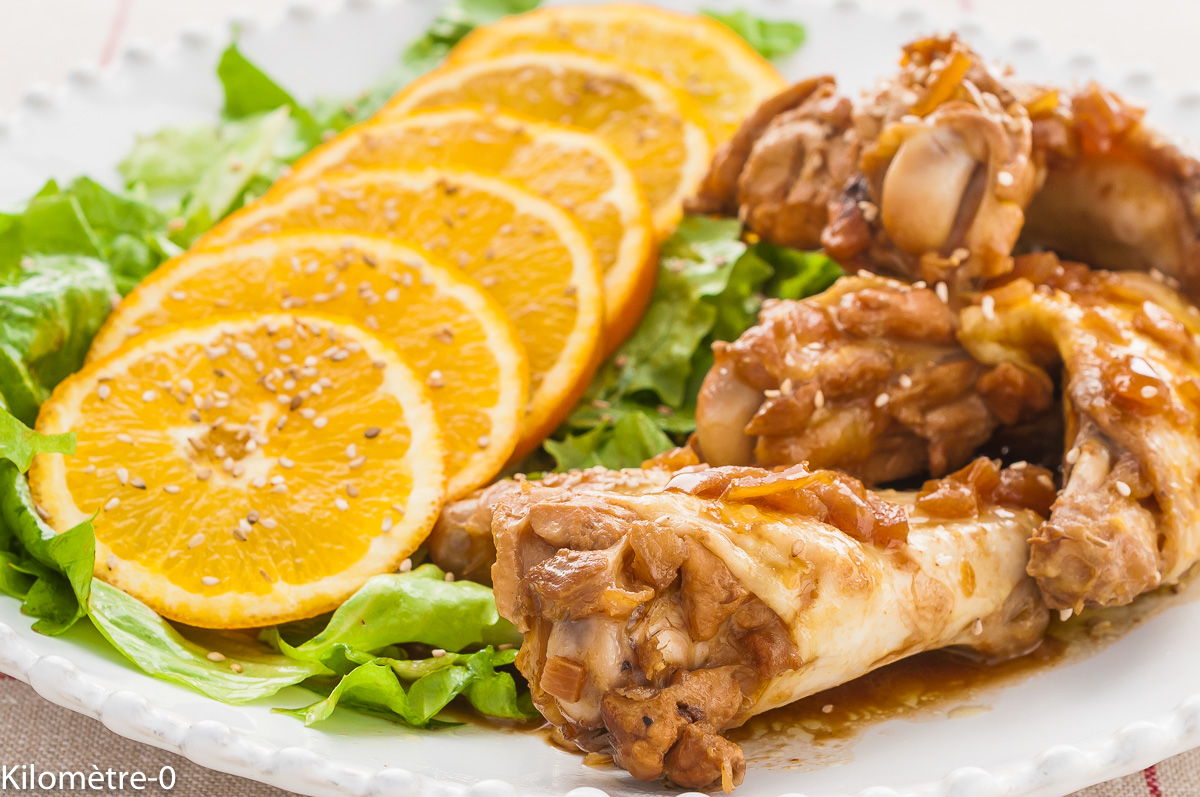 recettes colombiennes ailes de poulet à l'orange