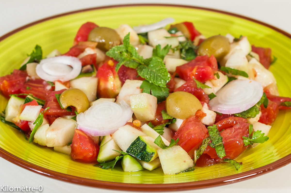 recettes tunisiennes salade de crudités