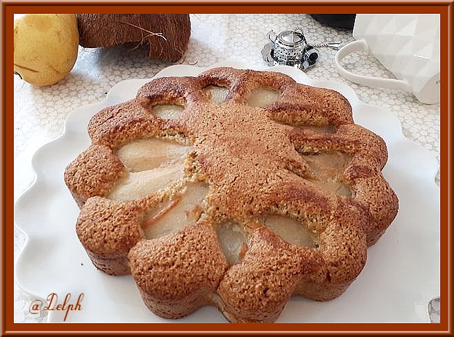 Recettes trinidadiennes gâteau poires coco