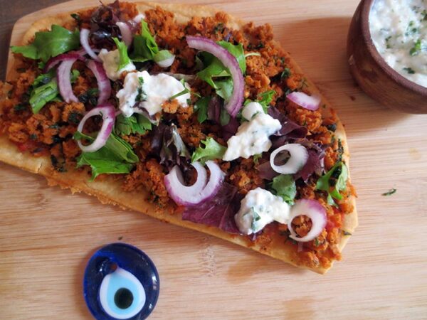 recettes turques pizza lahmacun vegan