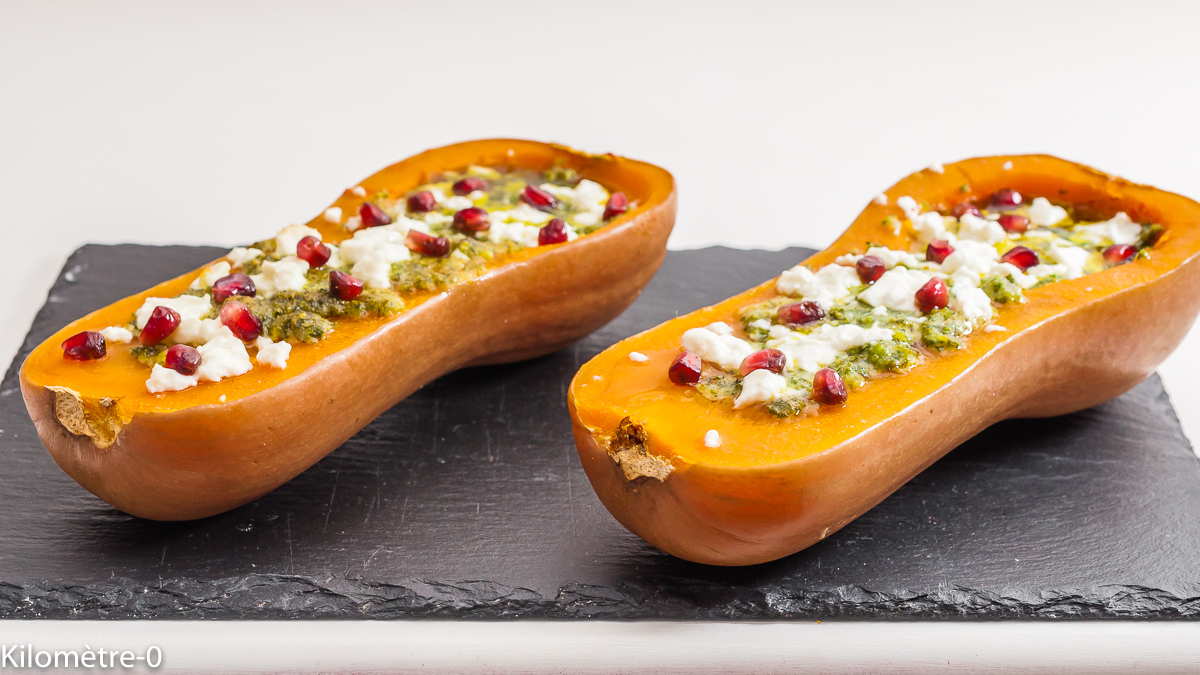 recettes iraniennes butternut à la feta grenade et pesto de pistaches