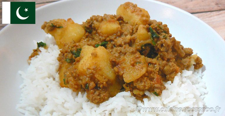 recettes pakistanaises pakistani aloo keema