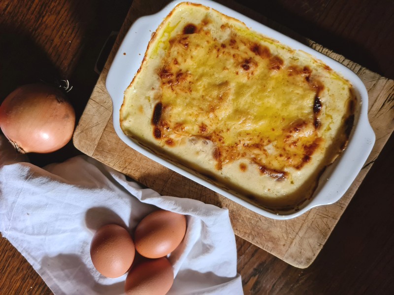 recettes tchèques gratin d'oeufs à la crème