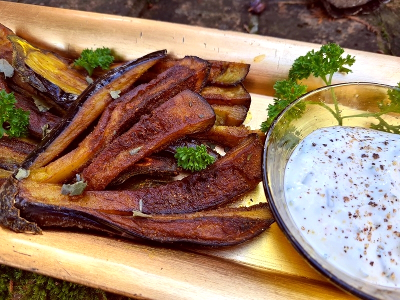 recettes sri-lankaises aubergines épicées frites