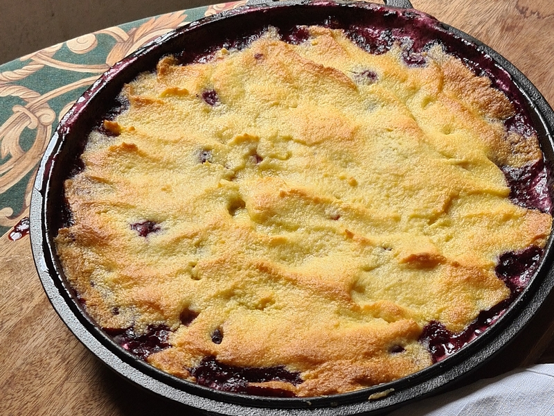 recettes sud-africaines cobbler aux fruits rouges