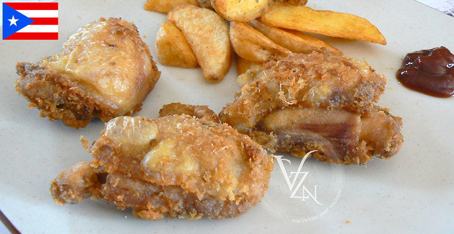 recettes portoricaines chicharron de pollo portoricain